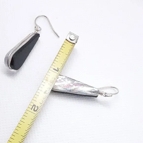 CLOSET SALE!!    New Multicolored Dichroic Glass Earrings - Picture 8 of 16